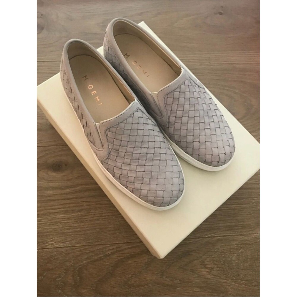 MGEM Woven Slip-On Sneakers in Light Gray